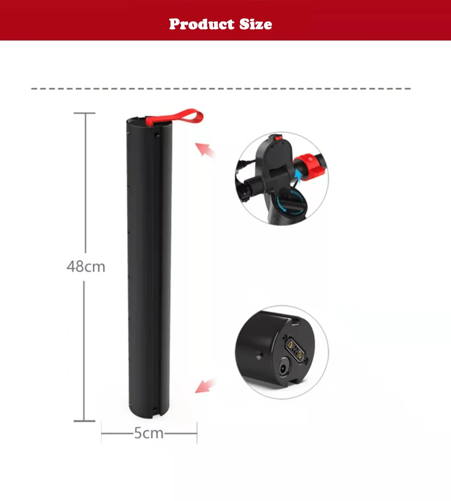 Batterie de Scooter électrique pliable 36V 12,8 ah X7, Batteries rechargeables intégrées pour Scooter électrique Huanxi HX X7