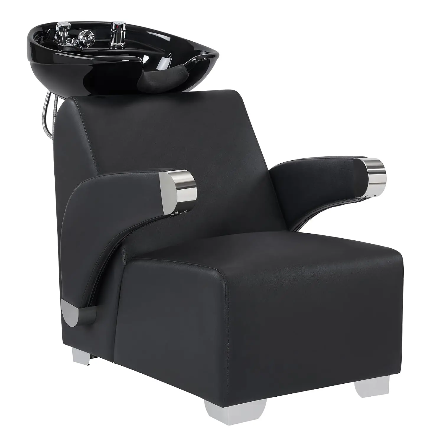 Adjustable Hair Wash Sink and Chair Set for Professional Barbershop, Home&Beauty Spa Salon