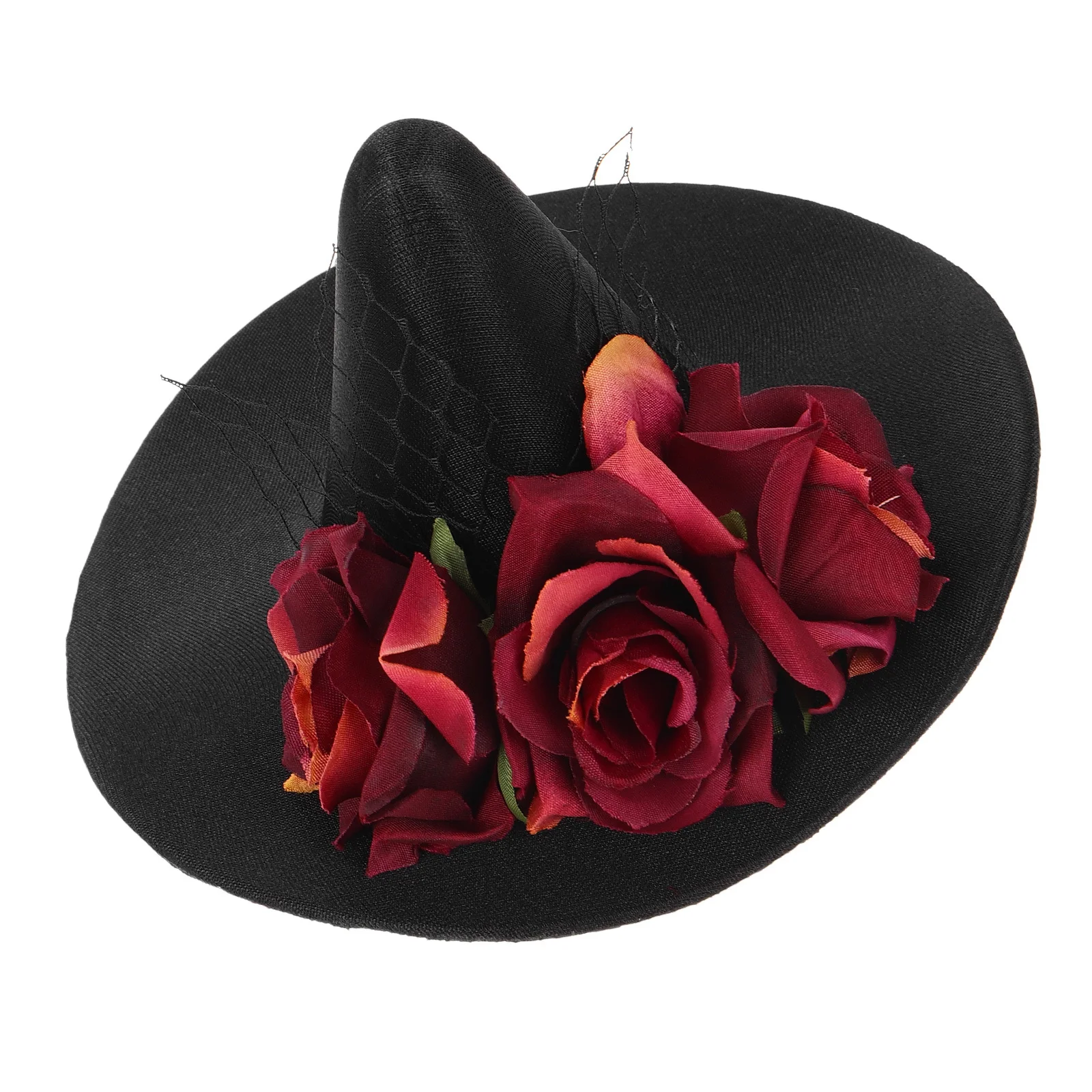 Witch Women Kids Lightweight Halloween Costume Masquerade Witch Hat Party Decor Masquerade Dance Hair Accessory Wizard Hat