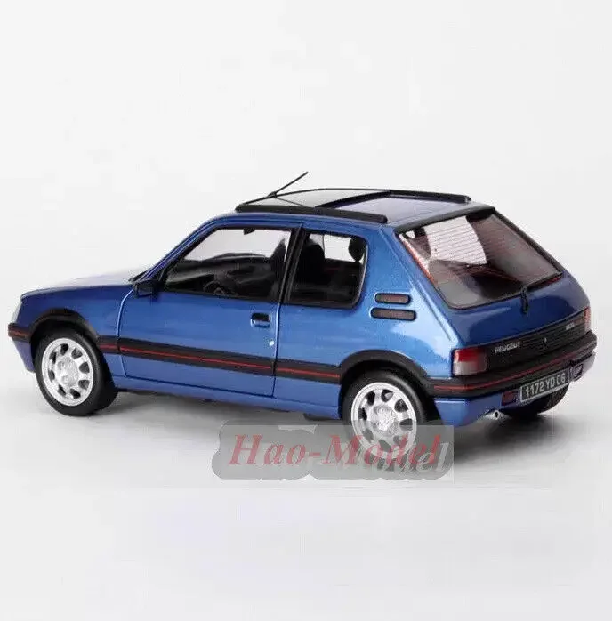 

Norev 1/18 для Peugeot 205 GTi 1,9 1992, литая под давлением модель автомобиля из сплава, имитация игрушки, подарки на день рождения для мальчиков, хобби, дисплей, украшения, синий