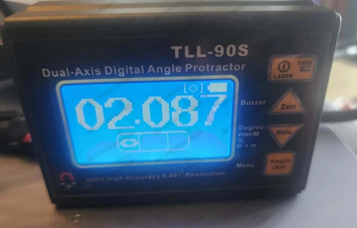 

New TLL-90S Super High Precision Laser LCD Display Angle Meter 0.005 Professional Dual-axis Digital Laser Level Inclinometer