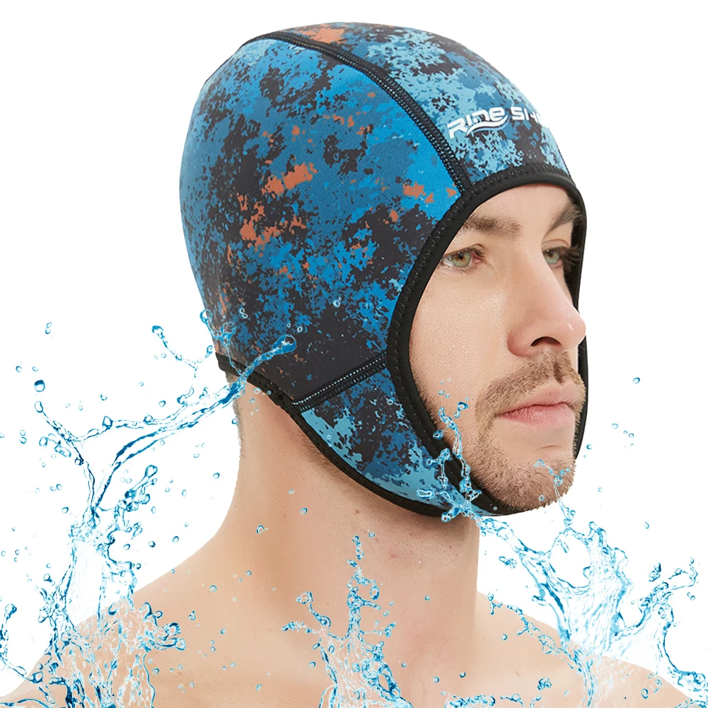 2mm Neoprene Dive Hood Scuba Diving Hood Quick Dry Wetsuit Hood Stretchable Swim Cap Thermal Hood for Boating Kayaking Canoeing