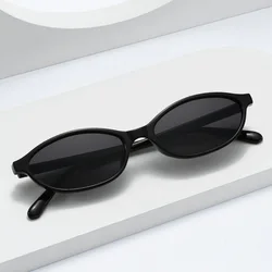 New Vintage Oval Frame Sunglasses Retro Small glasses for Men and Women Fashionable Sun Protection