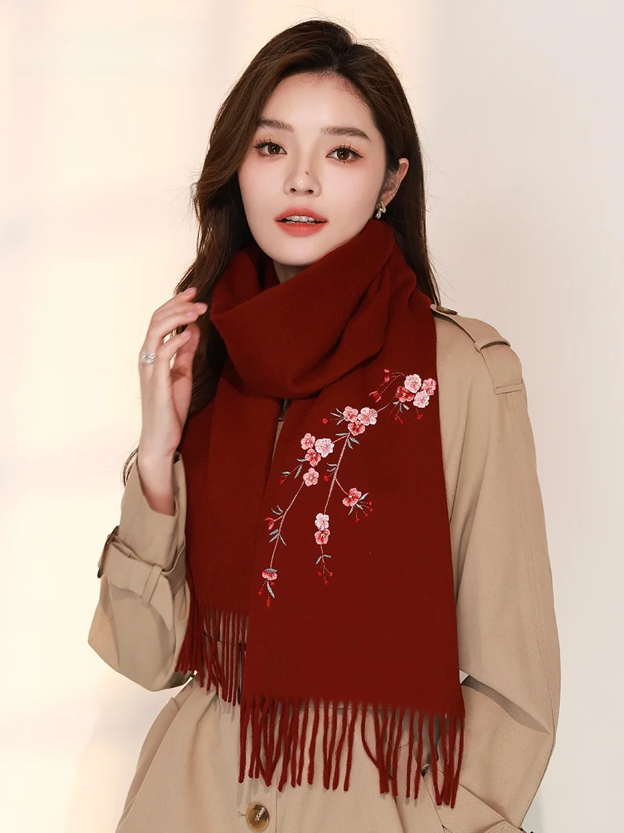 elegant-embroidered-woolen-scarf-for-women-winter-warm-neck-protection-mom-style-red-outerwear-matching-high-end-gift-box
