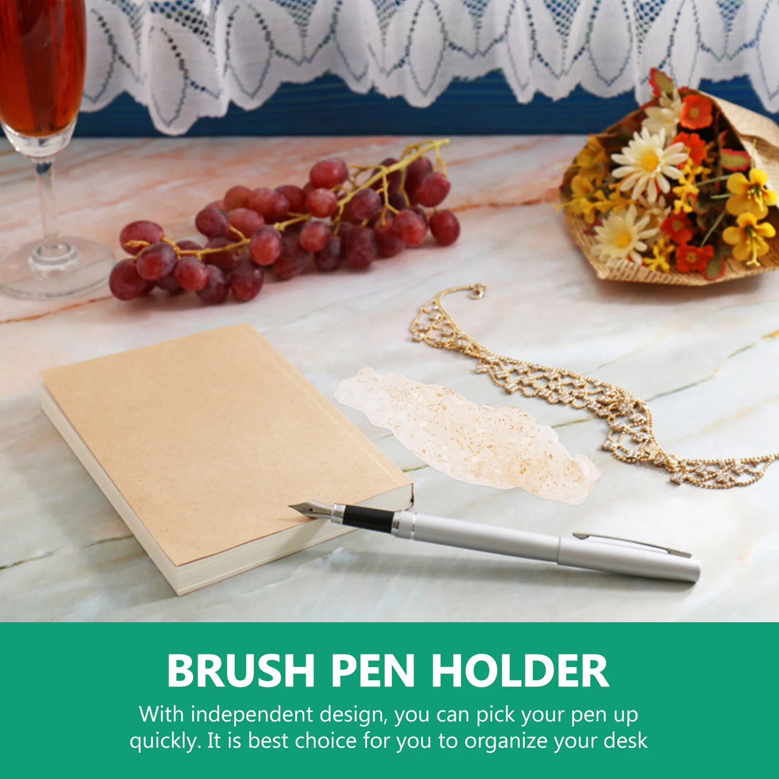 

Iceberg Pen Holder Fine Made Pen Rack for Calligraphy Brush Writing Pens Ink Markers Desk Stationery Holder Display