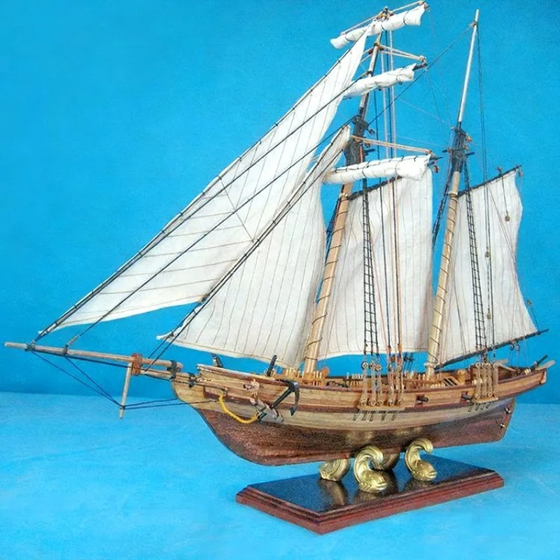 

1/32 Baltimore-type Sailing Ship Assembly Model 73cm Wooden Structure Ships Static Model Kit Ship Toy Boys' Toys