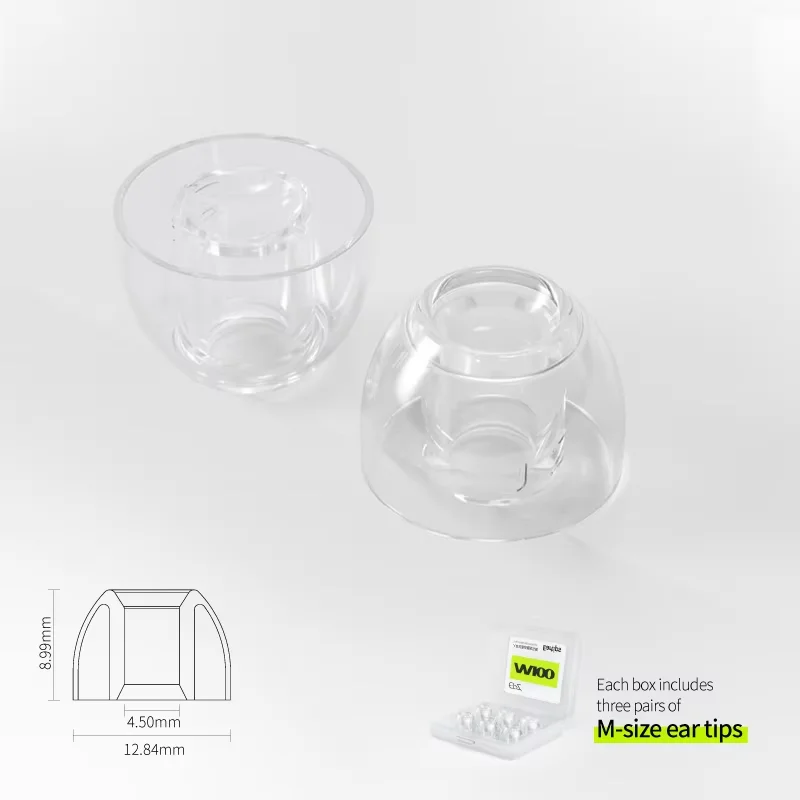 EPZ M100 oordopjes S/M/L vloeibare siliconen universele siliconen oordopjes voor in-ear IEM oortelefoon Bluetooth oordopjes (3 paar)