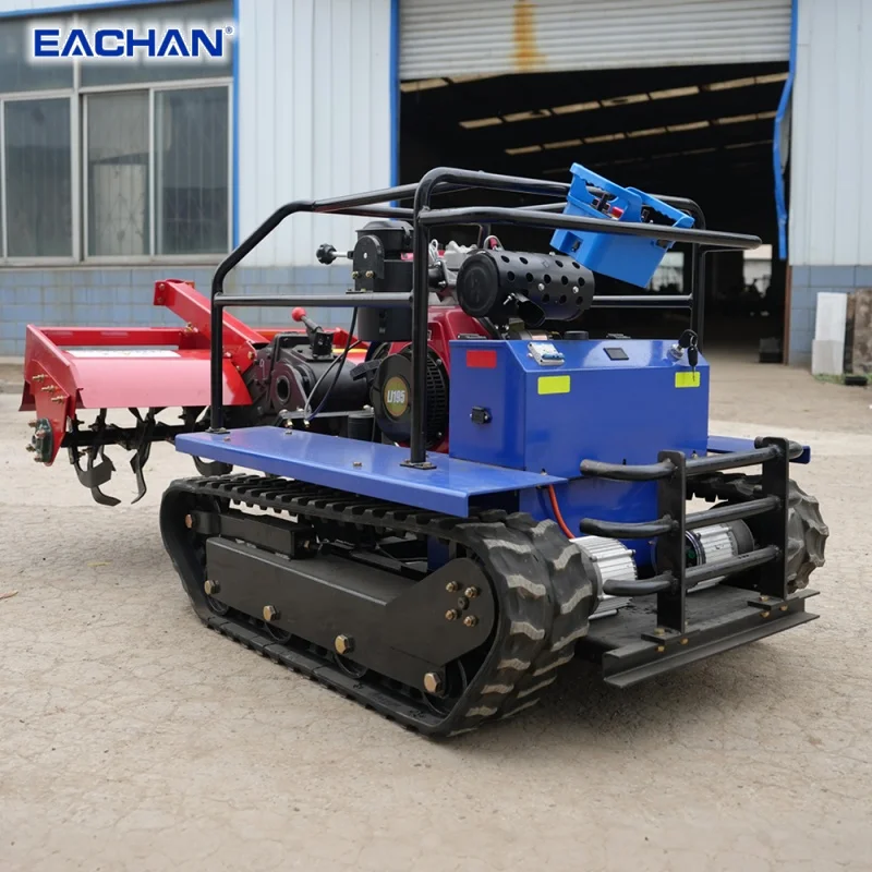 

Robotic Smart Automatic Wireless Grass Trimmer ALL-terrain Lawn Mower Electric Mower Rubber Crawler Robotic Mowers Customized