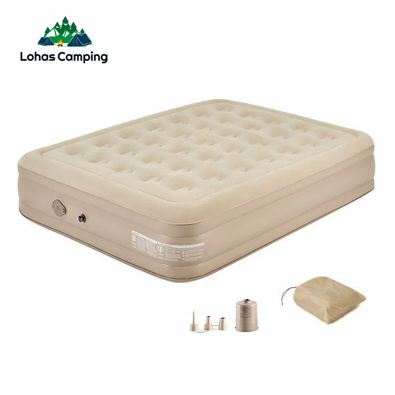 Lohascamping Inflatable Air Bed Outdoor Camping Tent Mattress Heighten Double Air Cushion Lazy Moisture-proof Cushion