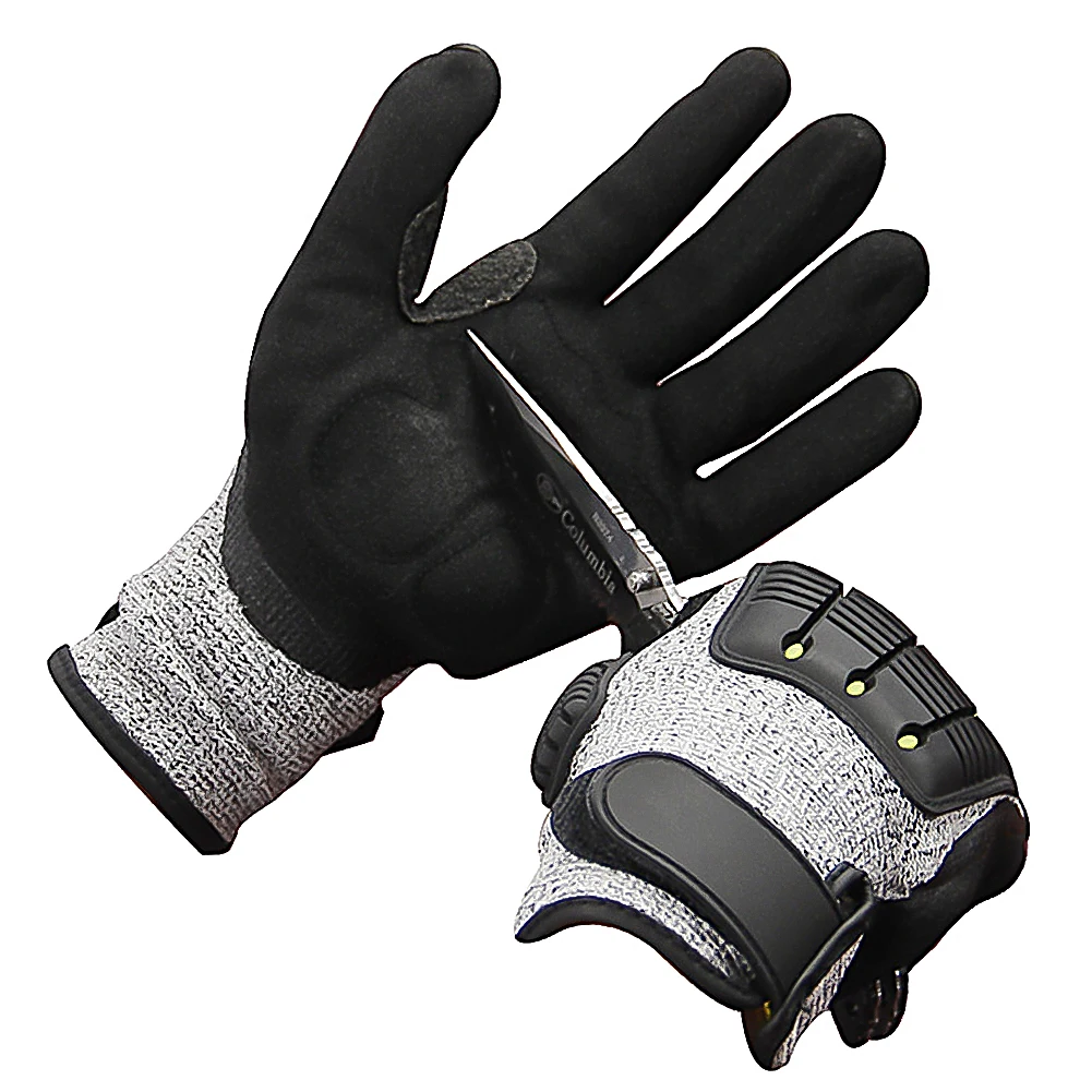 TPR Mechanical Gloves Anti-vibration Anti-smashing Anti-cutting Anti-collision Gloves Outdoor Rescue Safety Working Gloves