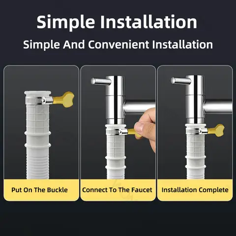 Universell luftkonditioneringsavloppsslang avfuktare avloppsslang förlängs 15-20 mm kapbart korrugerat avloppsrör (vit) 10 best sales avloppsslang - №1