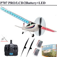 Wltoys P707 PRO LCD 2.4G 3Ch RC Airplane Fixed Wing Plane Outdoor Toys Drone RTF Cessna 182 Plane More 250M For Adults And Kids