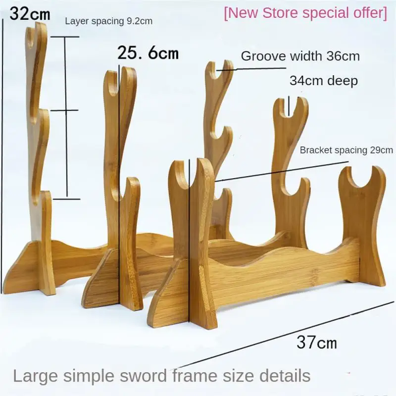 1/2/3/4/5 Tiers Japanese Katana Holder Wood Samurai Stents Cosplay Sword Knife Decoration Display Stand Holder Bracket Rack