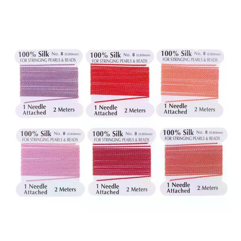 Multicolored Pure Natural Silk String For Jewelry Bead Weaving Women DIY Craft Making