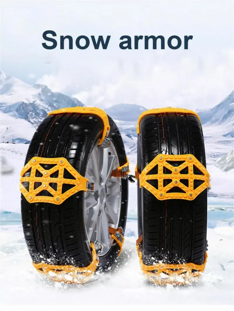 Universaly For Mud Ice Roadway TPU Thickened Emergency Tool Car Tire Anti-skid Chain Wheel Snow Chains Adjustable Snow Chain