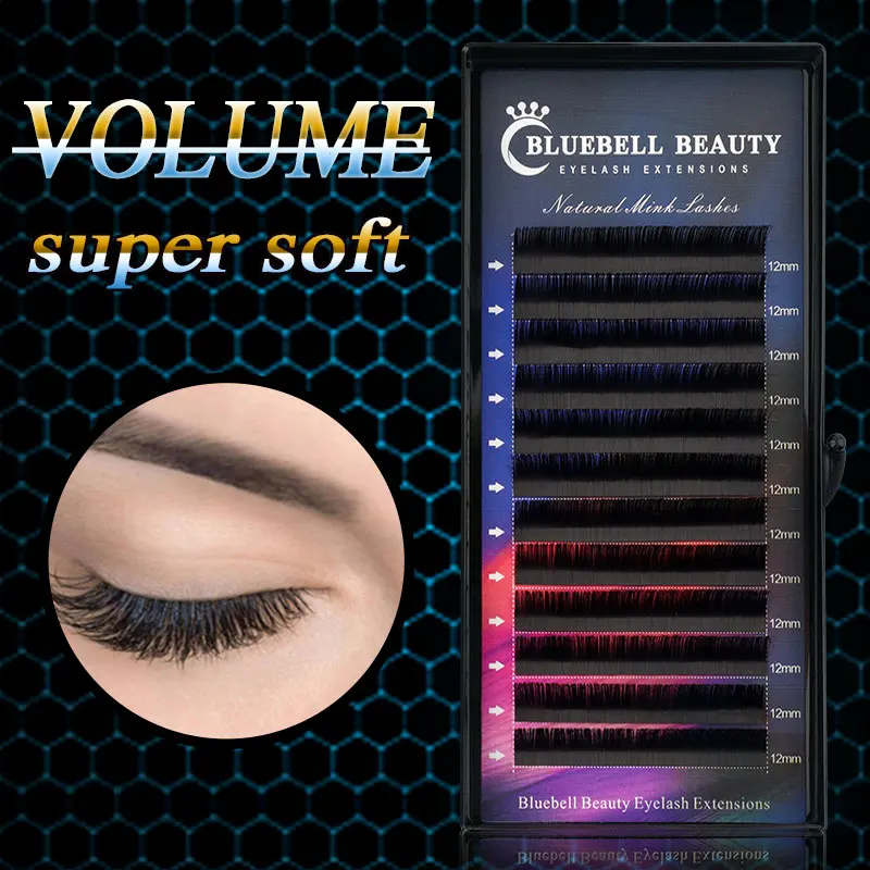 Bluebell Beauty 8~15mm MIX Individual Eyelash extensions false lashes naturally-artificial  faux mink eyelashes Makeup Beauty