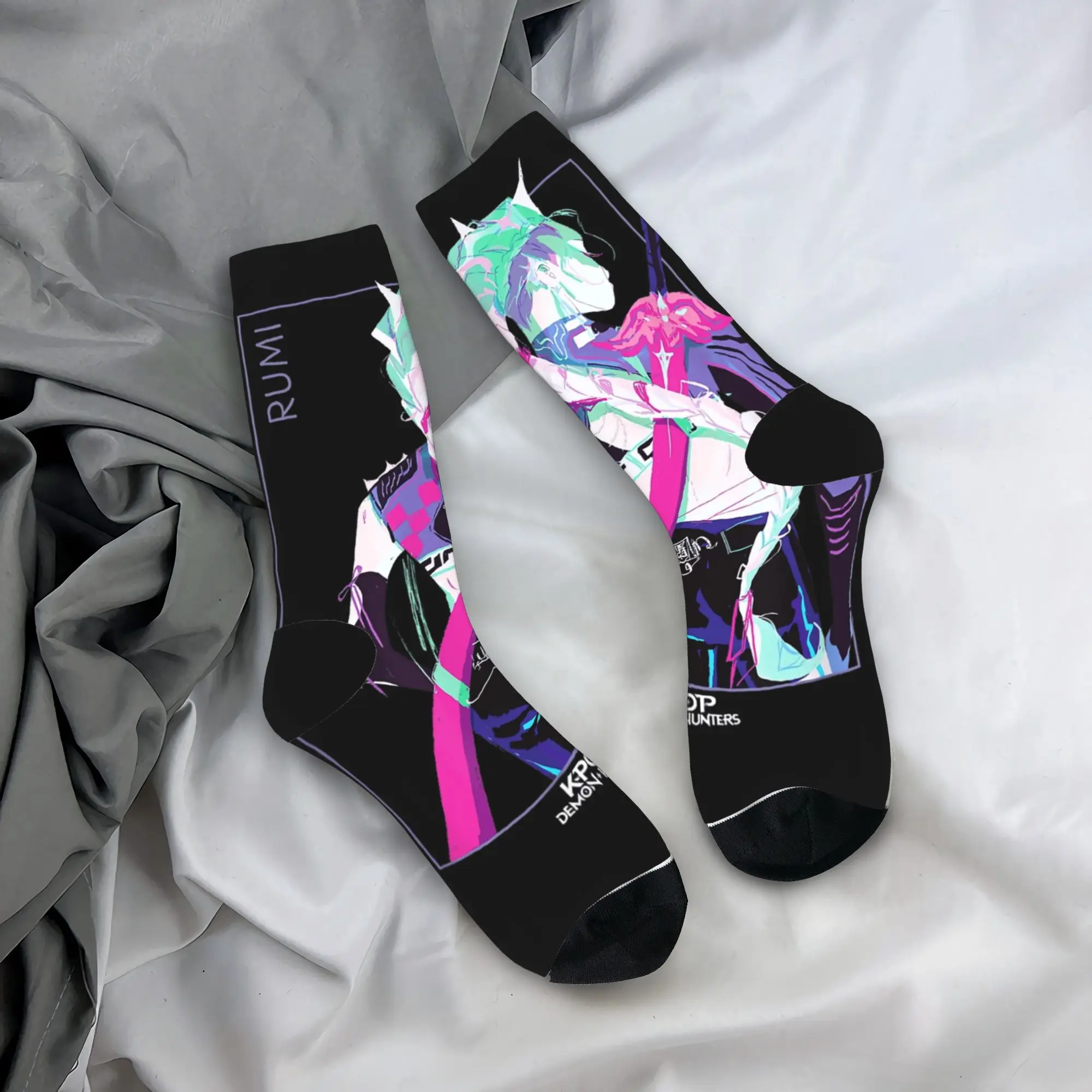 

Saja Boys Kpop ​ Демон ​ Носки для охотничьих фильмов, чулки с принтом, противоскользящие мужские носки унисекс, мягкие зимние кавайные спортивные носки на открытом воздухе