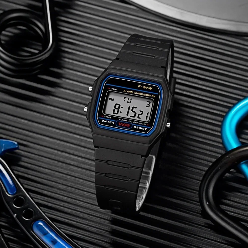 Mode Kinder Uhr Digital Led Luxus Edelstahl Quadrat Armbanduhr Elektronische Uhren für Männer Weibliche Uhr Reloj Hombre