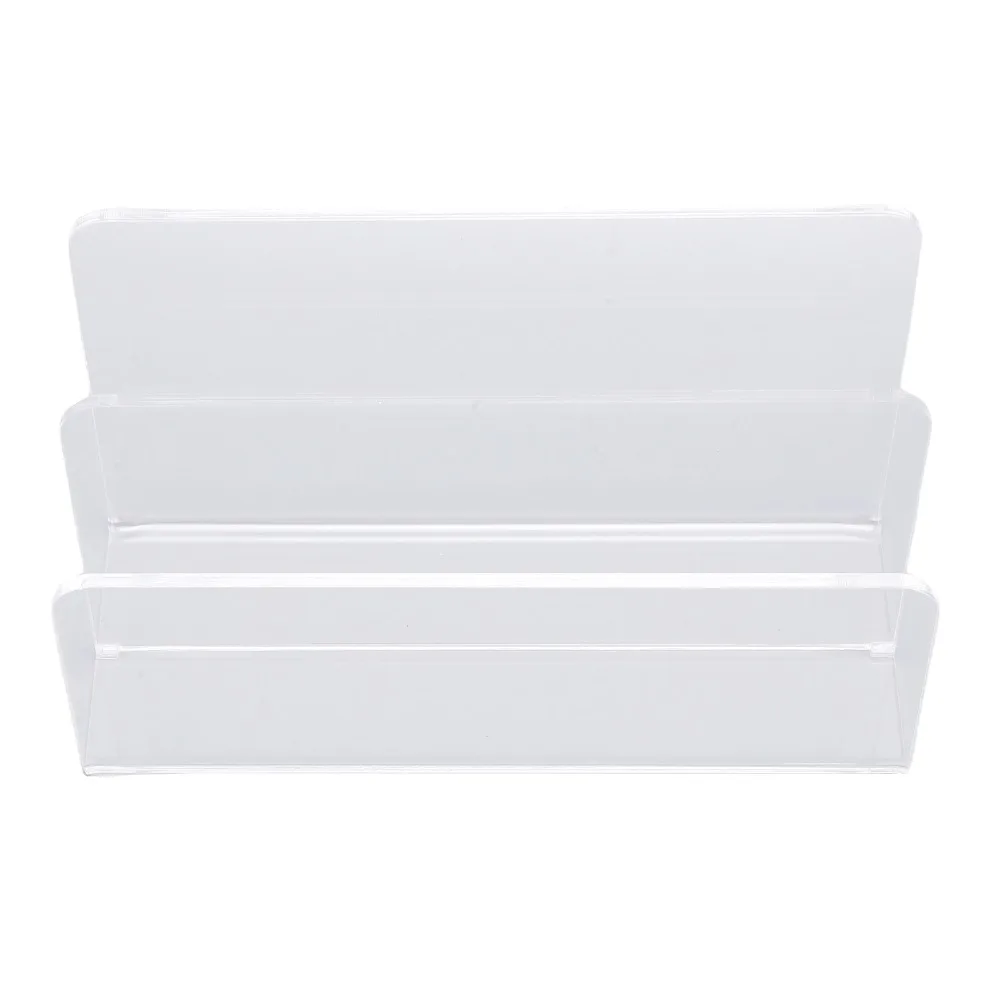 Modern Transparent Mail Sorter Acrylic 17.5x7.5x9.5cm Mail File Organizer Envelope Folder Rack School Use