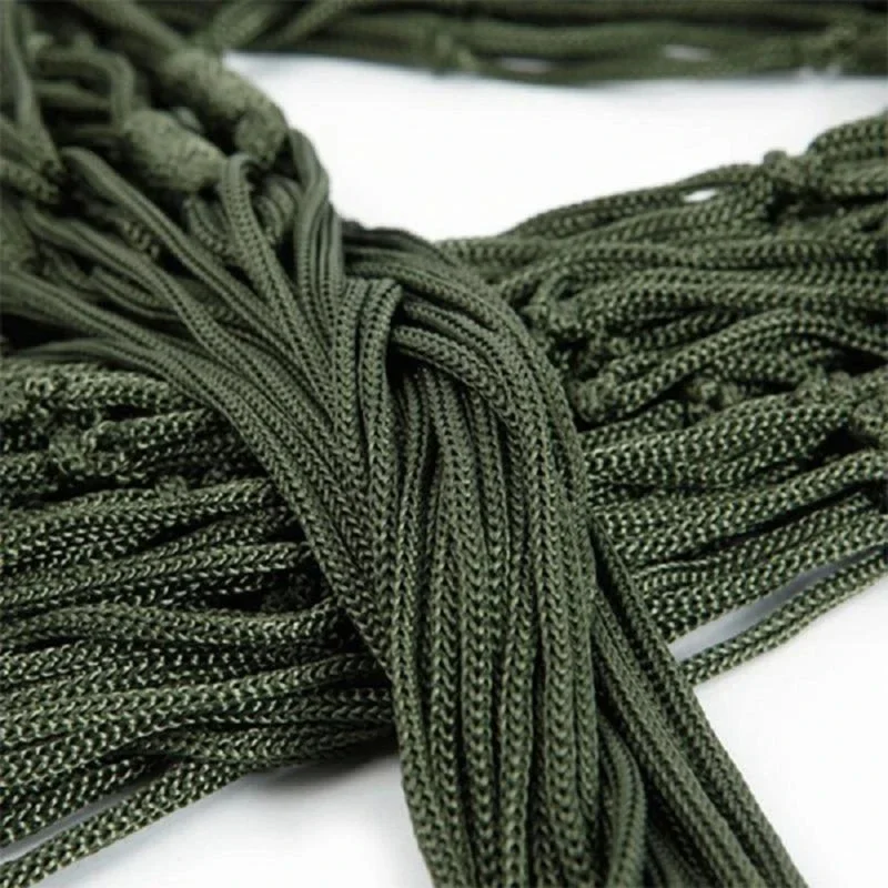 Portable Outdoor Hammock Outdoor Camping Hammock Mesh Net for Garden Beach Yard Travel Garden Swing Hanging Bed Camping Gear