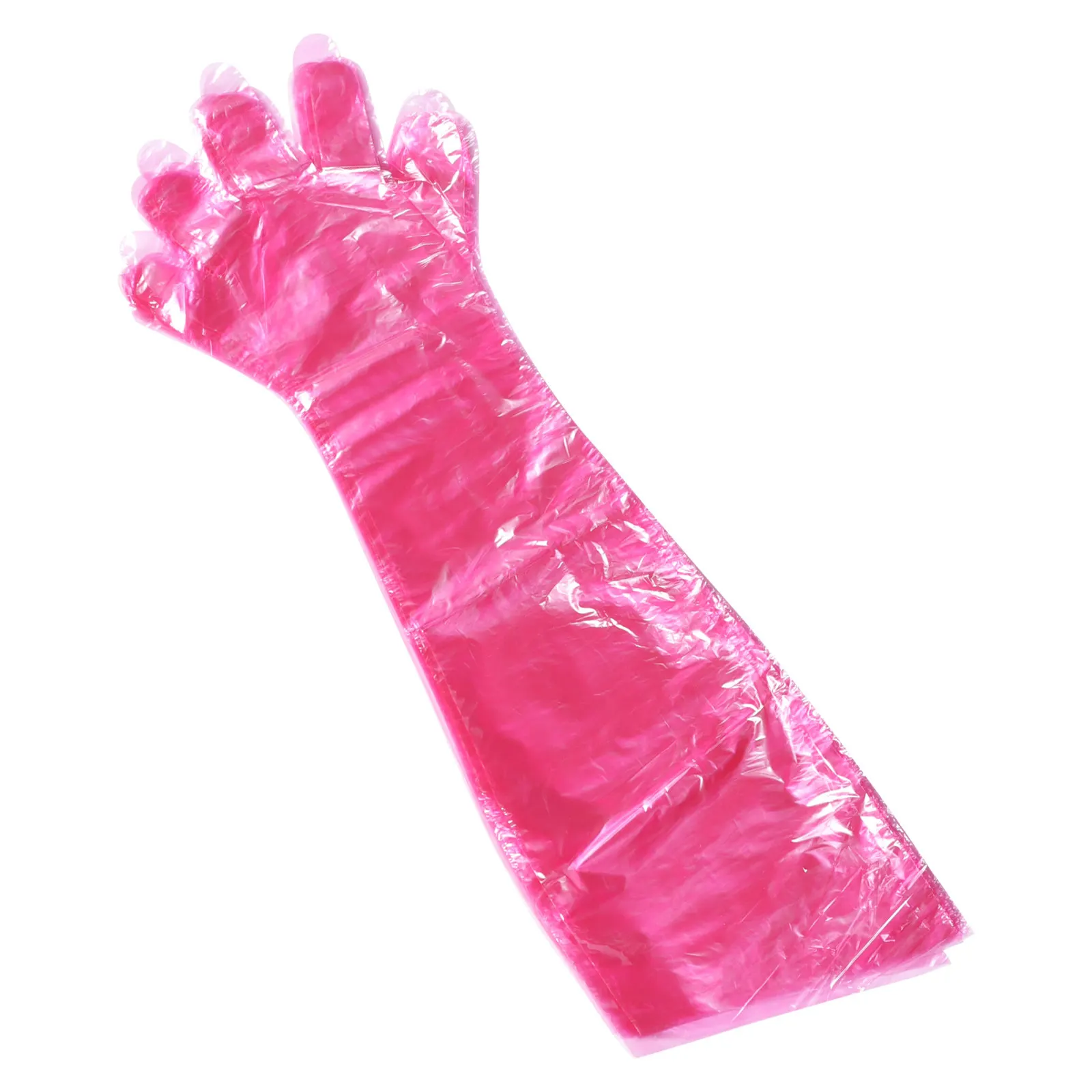 

50Pcs Artificial Gloves Disposable Long Arm Gloves for Livestock Protection Professional Veterinary Midwifery