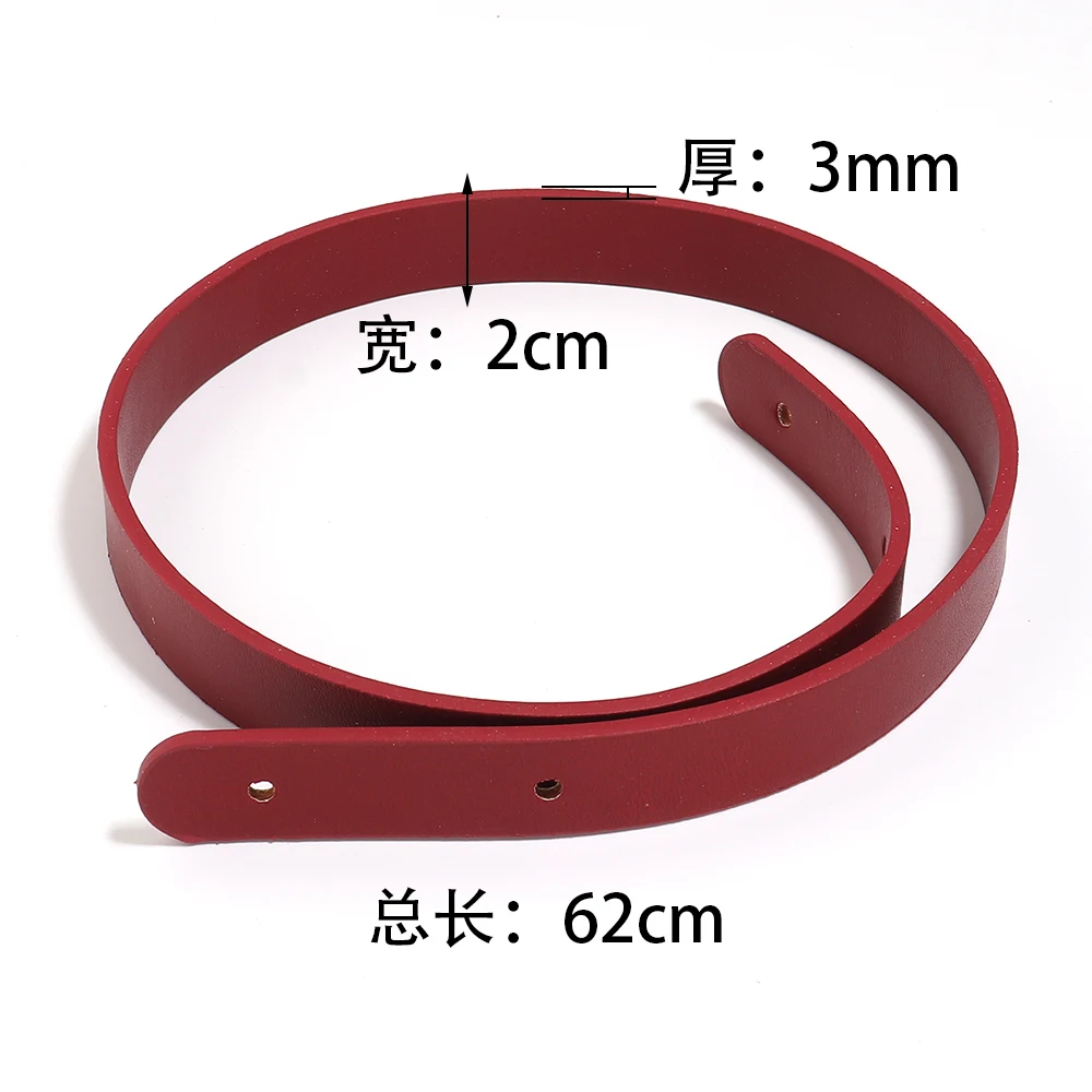 2Pcs/Lot 2x65cm Detachable Handbag Band Handle PU Leather Bag Belt Shoulder Bag Strap DIY Bag Accessories Gift Box Handle