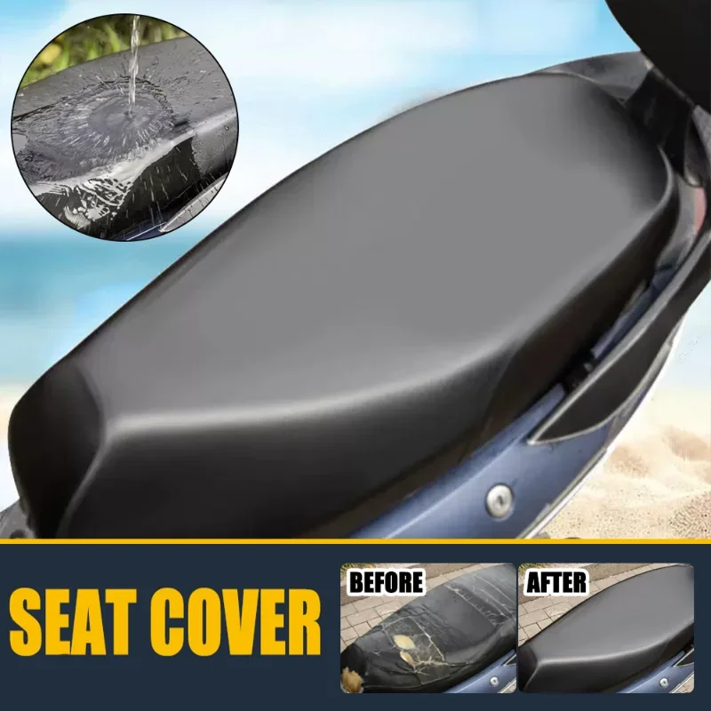 New Motorcycle Seat Cover Scooter Cushion Seat Cover Protector Waterproof Dustproof Rainproof Sunscreen Cover Decor Accessories