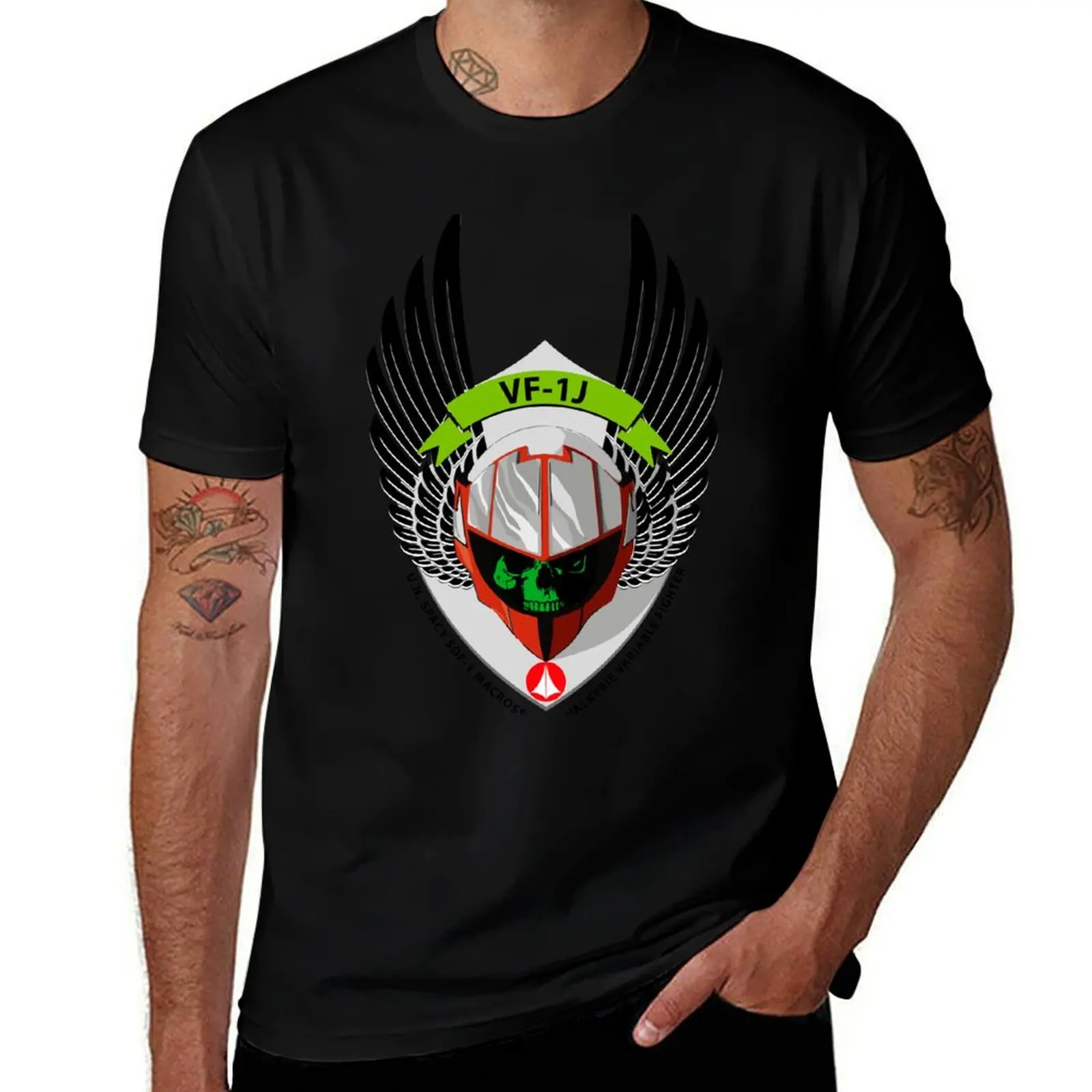 VF-1J VALKYRIE VARIABLE FIGHTER SHIELD (Miriya Sterling) T-Shirt Big and Tall Solid Color T-Shirt