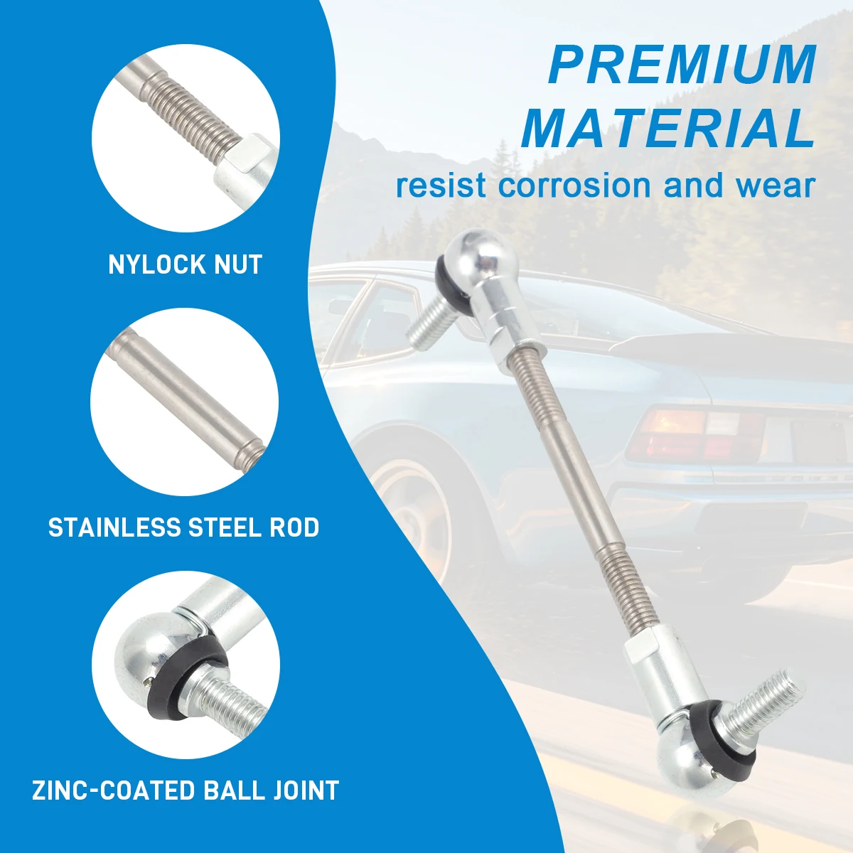 For Porsche 944, 924 Shifter Shift Linkage Link Arm Rod Bar