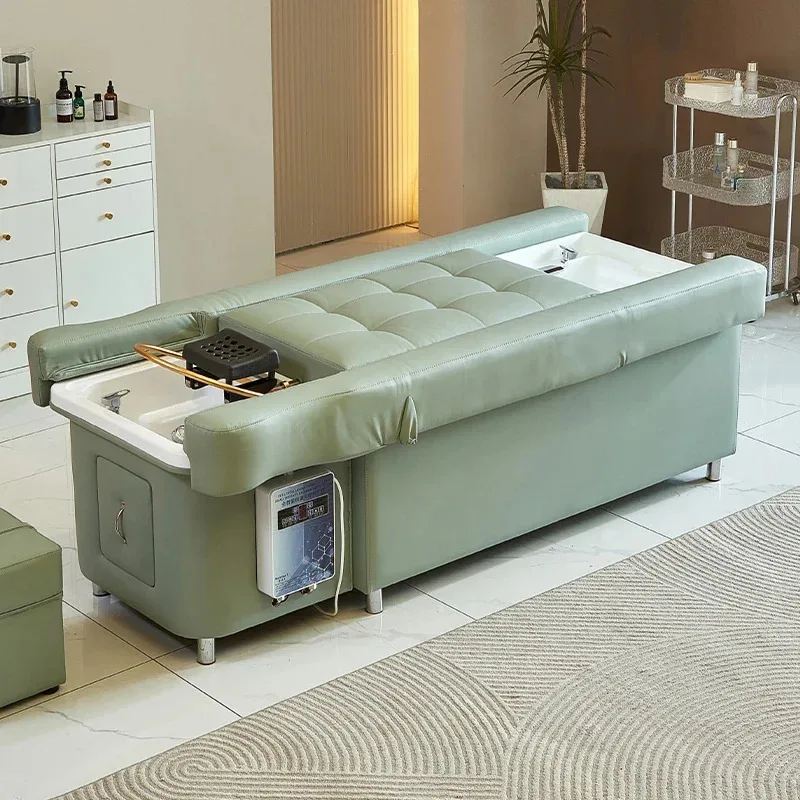 2026 صحة تدليك القدم متجر تجميل خاص شامبو سرير رفع كهربائي تدليك القدم أريكة سرير صالون تجميل الراقية الرأس