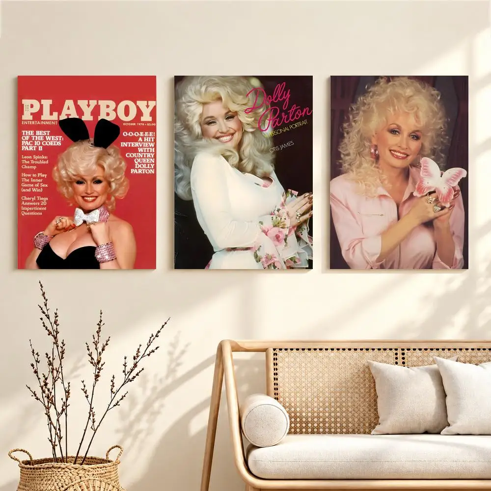 Country Legend D-Dolly Parton Poster Artwork Self Adhesive Indoor Wall Hanging Room Decor Gift