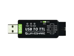 Waveshare Industrial USB TO TTL Converter, Original FT232RL, Multi Protection & Systems Support
