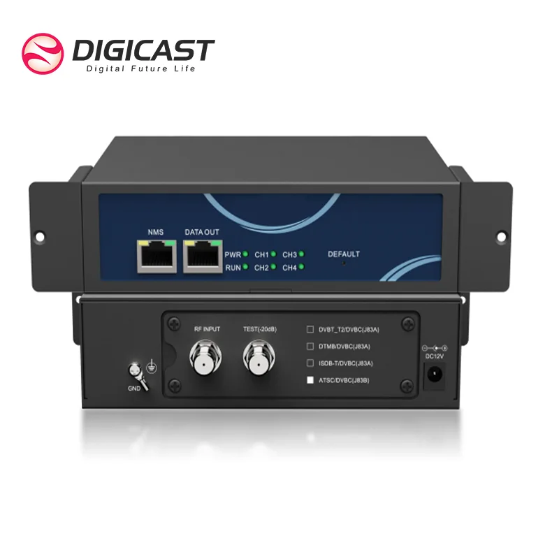 DMB-90E MINI Broadcast  Headend FTA DVB-TT2 to IP Gateway 128 SPTS 4 MPTS UDP RTP OUT