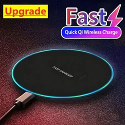Wireless Charger For iPhone 17 16 15 14 Pro Max Induction Fast Charging Pad Dock Station For Samsung S23 S22 Xiaomi Huawei