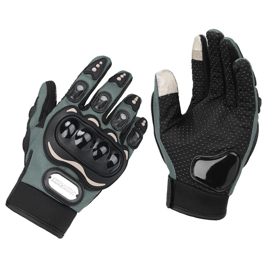 

Men Motorbike Breathable Racing Glove Motorcycle Full Finger Gloves Motocross Motorbike Breath Mesh Touch Screen Racing Gloves