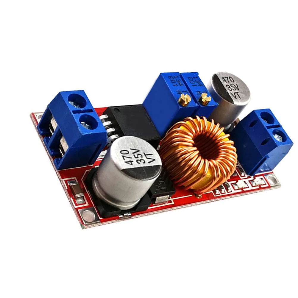 Red XL4015 DC-DC Converter Voltage Regulator Asynchronous Rectification Non-Isolated Design High Efficiency Conversion