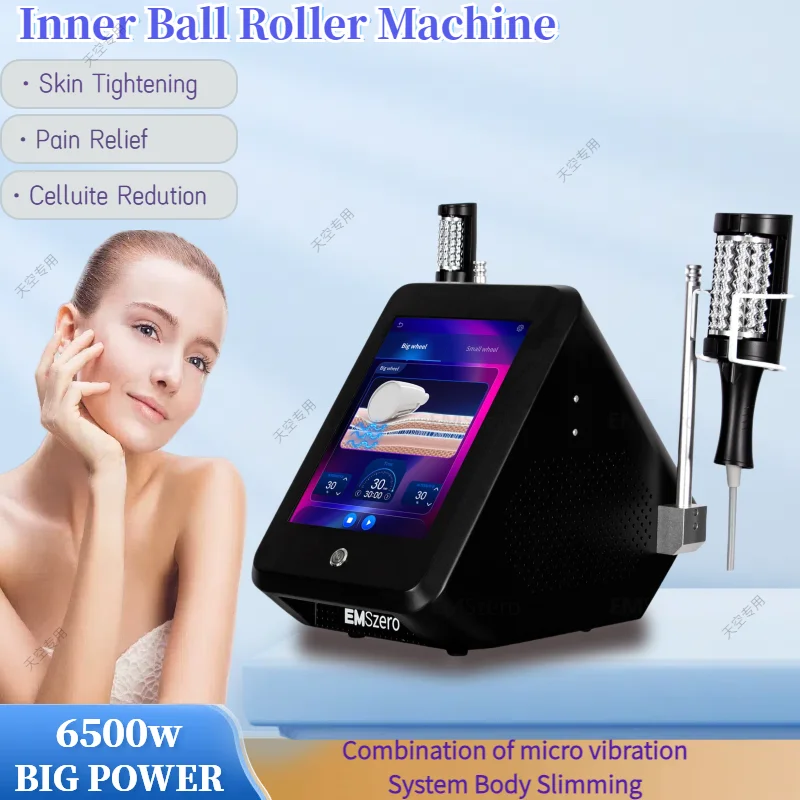 2025 Latest Professional Body Roller Massage Slimming Inner Ball Roller Internalization Machine RF EMS Point Portable Slimming