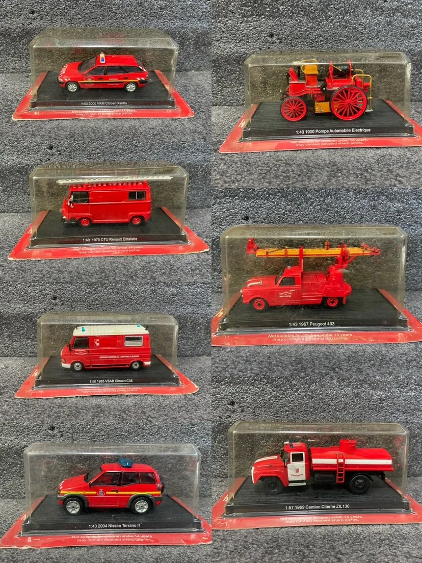 Newly Arrived Special Price Diecast Metal 1/43 Famous Multiple Fire Truck Model Furniture Display Collection Toys For Children