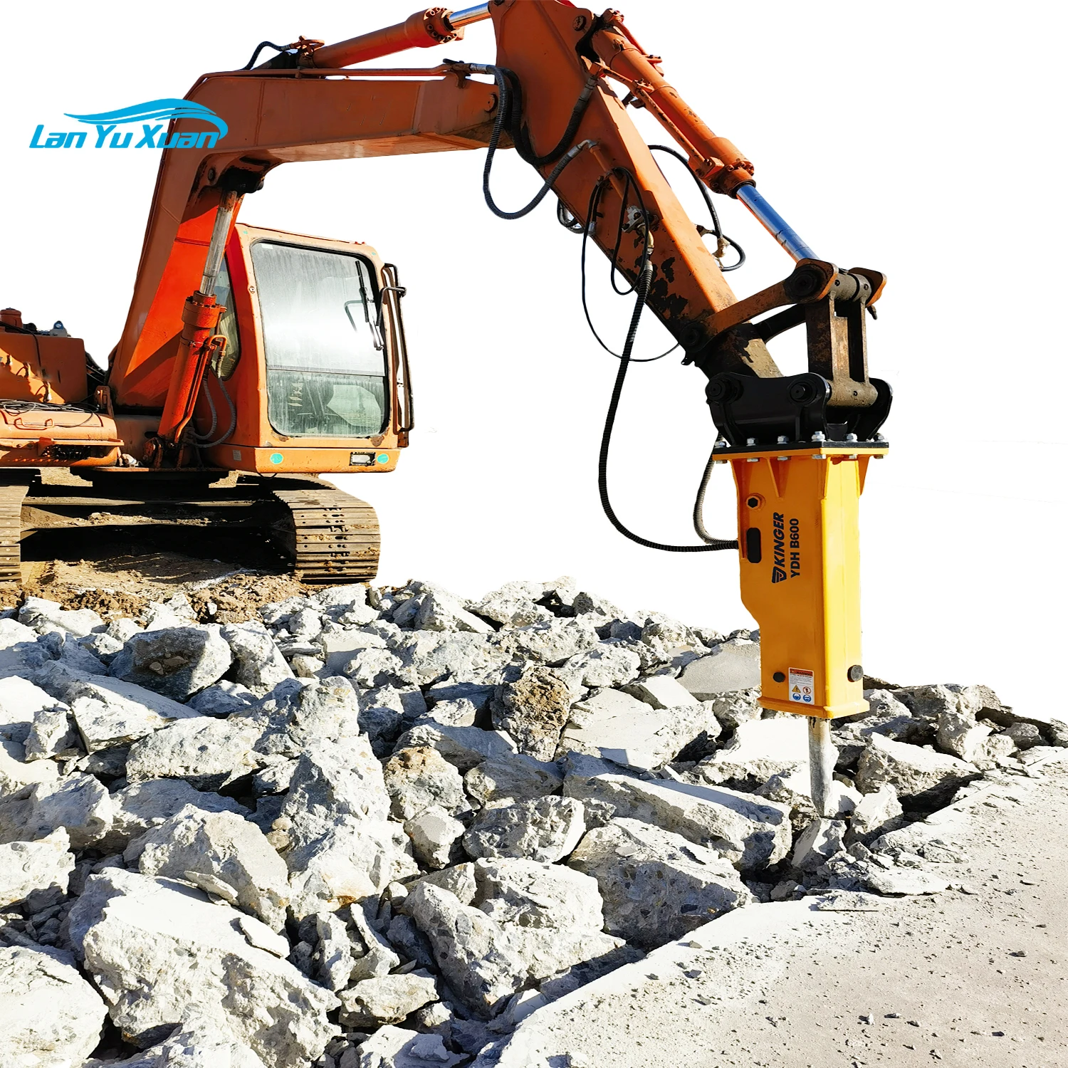 KINGER hydraulic concrete breaker demolition hammer for excavator for sale