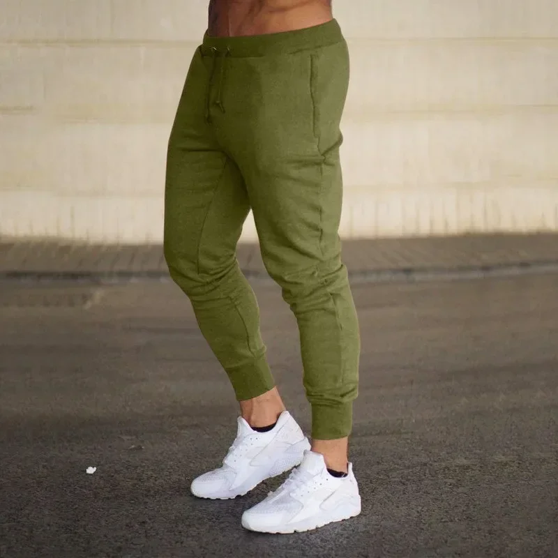 

Slim Trackpants Trouser Pants Running New Sport Joggers Fit Men Bodybuilding Cotton Jogging Sweatpants