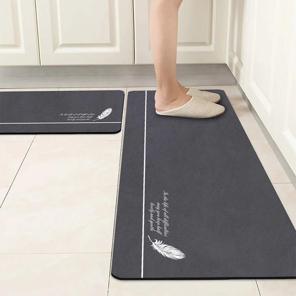 Long Kitchen Floor Mat Waterproof Anti-slip Absorbent Non-slip Hallway Room Rug Mat Carpet Entrance Doormat Outdoor