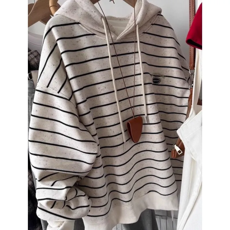 الرجال Thiened Fce هوديي الأمريكية عارضة مخطط البلوز شتاء جديد Sle ألياف البوليستر تشوه مقنعين أعلى #3