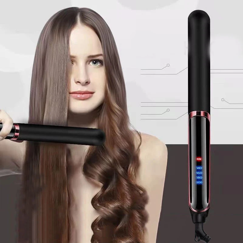 

Two Use Flat Iron Fourth Gear Ceramic Automatic Hair Straightener Fast Heating Lengthened Multifunctional Hair Straightener
