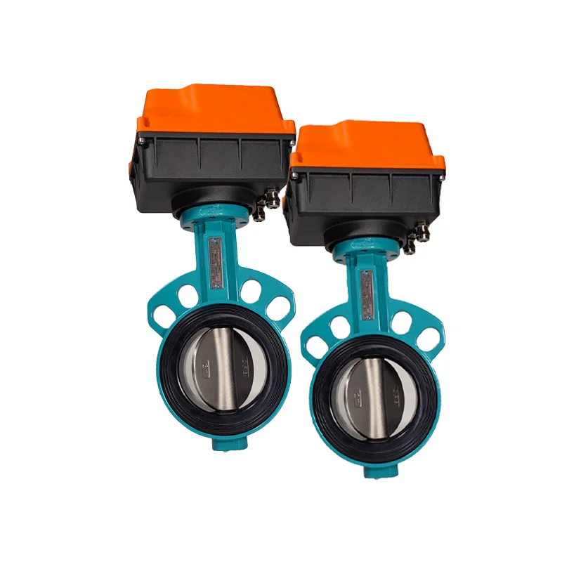 

8" DC3.6V Motor Drive Water Flanged butterfly Valve Pn16 NB-IOT Remote Electric Actuator Ductile Iron Wafer butterfly Valve