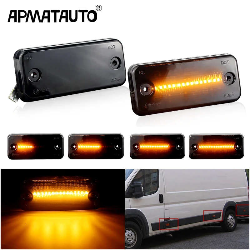 2pcs LED Side Marker Light lamp for RENAULT VOLVO FL/FE IRISBUS HEULIEZ DAF Fiat Ducato IVECO Daily Citroen Relay Peugeot Boxer