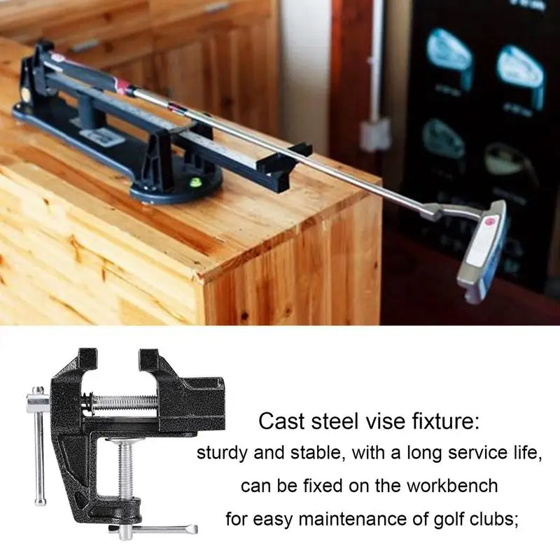 Durable Golf Grip Vise For Regripping Table Vise Rubber Vise Clamp Golf Clubs Regrip Vise For Wedges Irons Putters Shaft