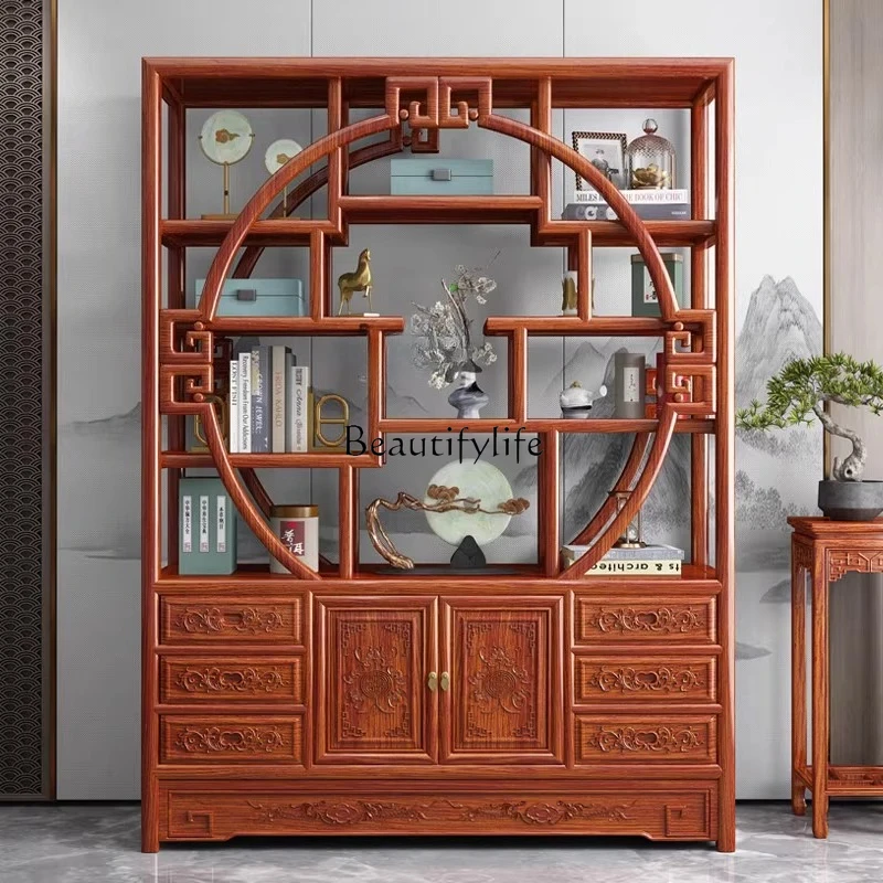 

New Chinese-style Bogu frame Solid wood Chinese-style Indonesian golden rosewood storage Duobao Pavilion