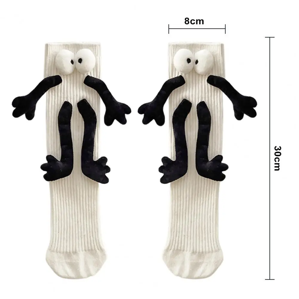 

Training Socks Magnetic Couple Socks Funny Couple Magnetic Mid-tube Socks Super Soft Sweat Absorption 3d Doll Design for Holding