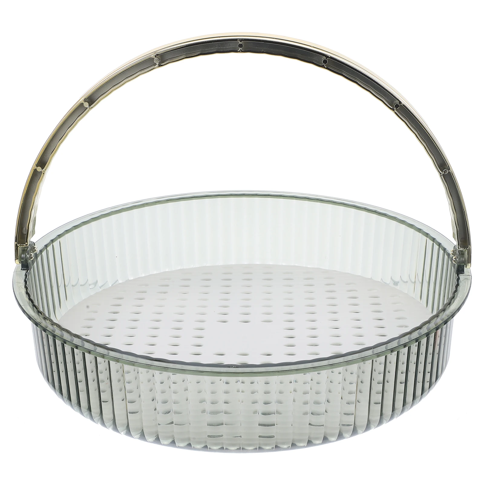 

Multifunctional Rotating Fruit Tray Plastic Drainage Dish For Coffee Table Household Food Storage Kitchen Organizer Tray
