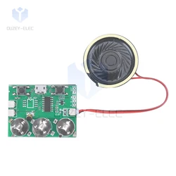 DIY Voice Greeting Card Chip 100 Seconds Recordable Voice Sound Chip USB Audio Storage Voice Greeting Card for Holiday Moudle